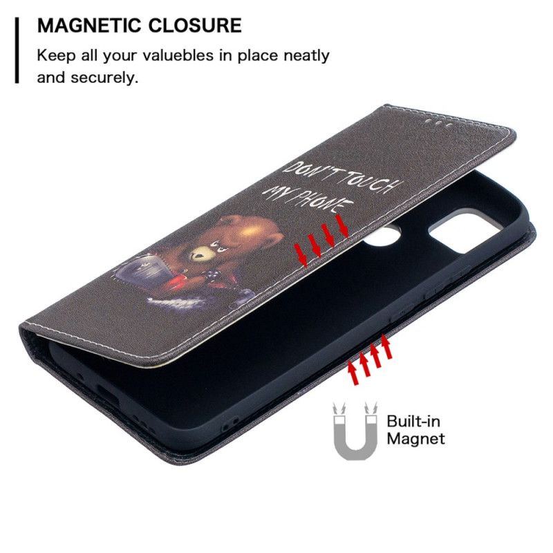 Flip Case Xiaomi Redmi 9C Gefährlicher Bär