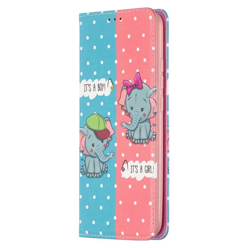 Flip Case Xiaomi Redmi 9C Handyhülle Elefantenbaby