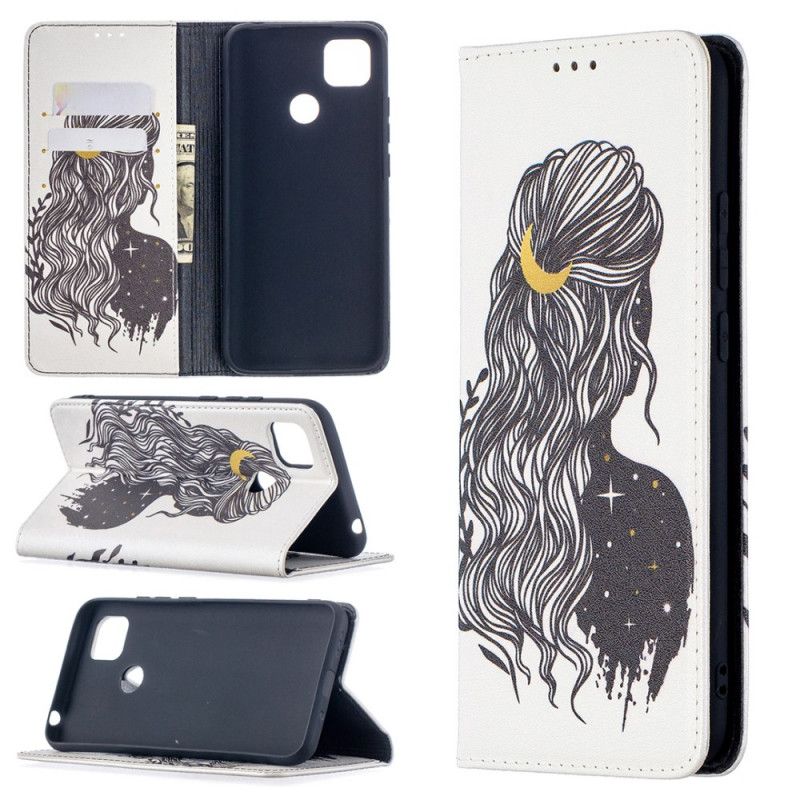 Flip Case Xiaomi Redmi 9C Hübsches Haar