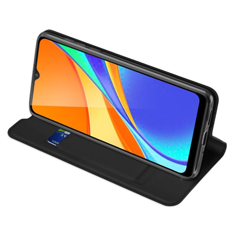 Flip Case Xiaomi Redmi 9C Schwarz Haut Der Dux Ducis Pro-Serie