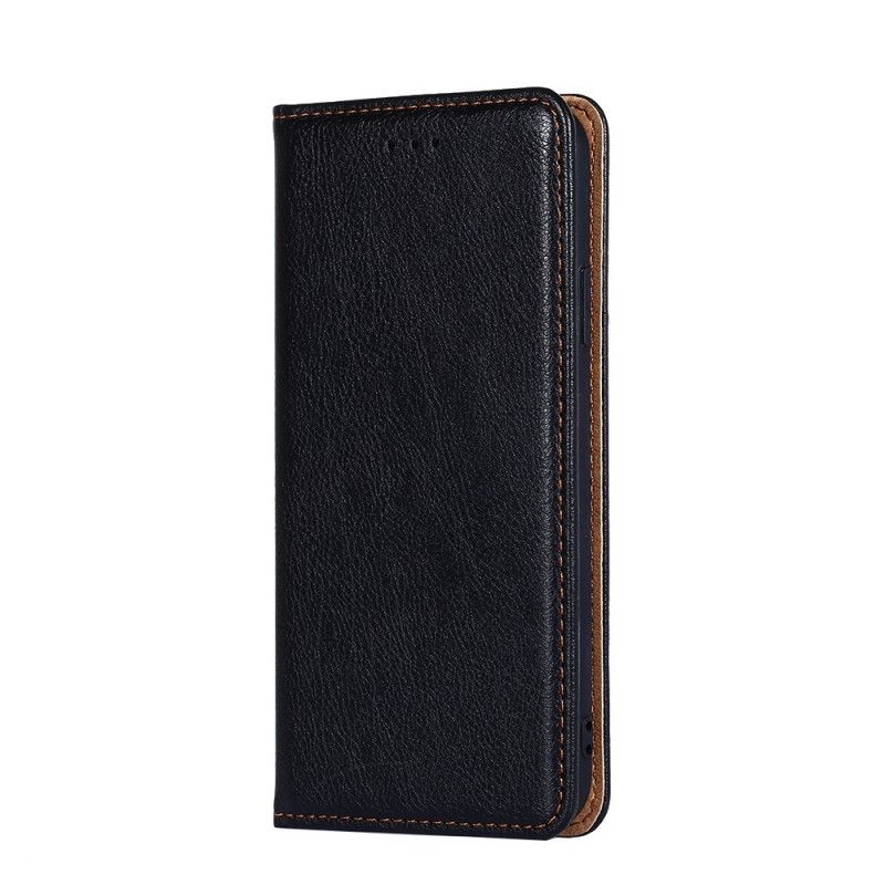 Flip Case Xiaomi Redmi 9C Schwarz Vintage Lederstil