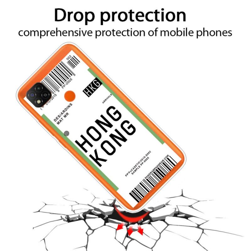 Hülle Für Xiaomi Redmi 9C Bordkarte Nach Hongkong