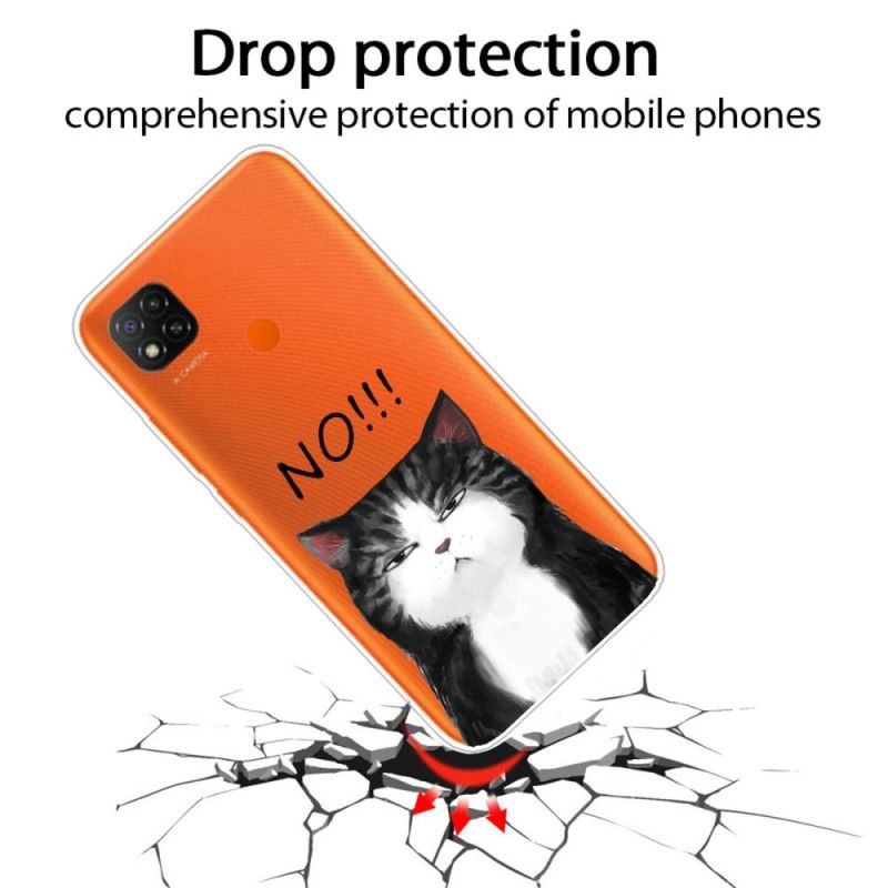 Hülle Xiaomi Redmi 9C Die Katze. Die Nein Sagt