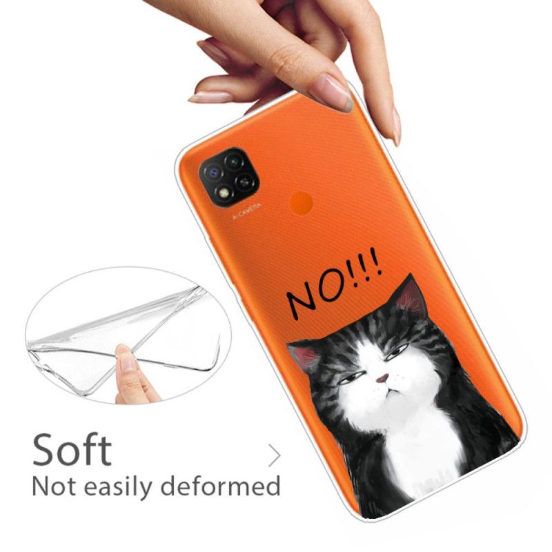 Hülle Xiaomi Redmi 9C Die Katze. Die Nein Sagt