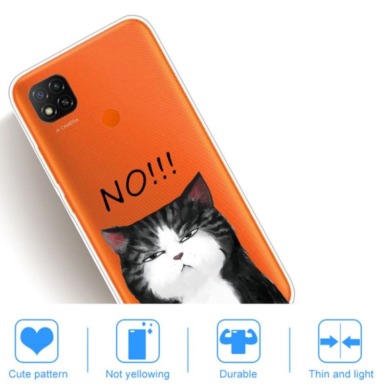 Hülle Xiaomi Redmi 9C Die Katze. Die Nein Sagt