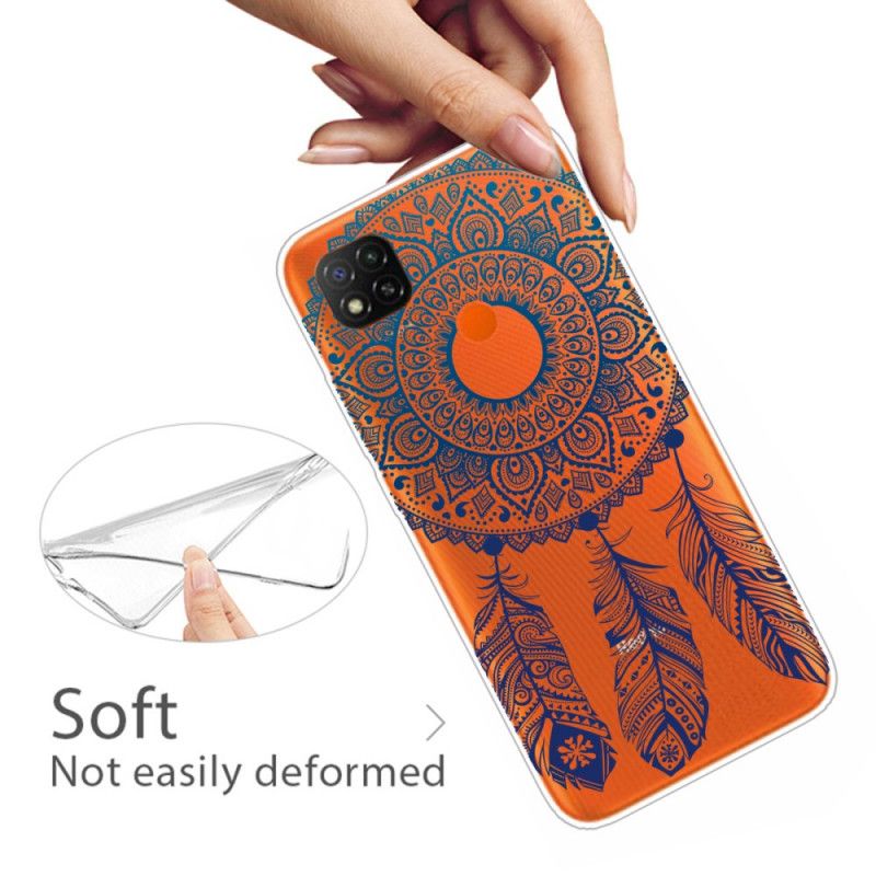 Hülle Xiaomi Redmi 9C Einzigartiges Blumenmandala