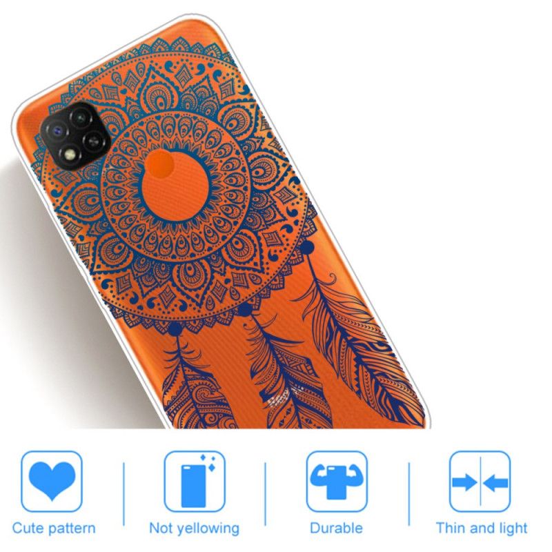 Hülle Xiaomi Redmi 9C Einzigartiges Blumenmandala