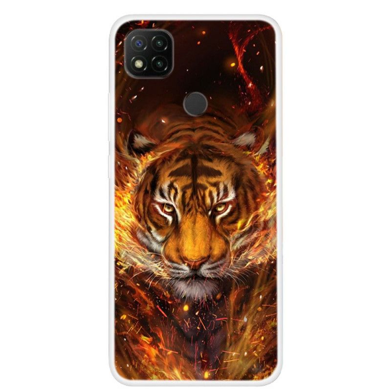 Hülle Xiaomi Redmi 9C Handyhülle Feuertiger