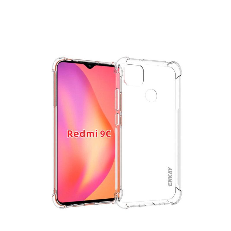 Hülle Xiaomi Redmi 9C Handyhülle Kombination Aus Enkay-Schale Und Gehärtetem Glas