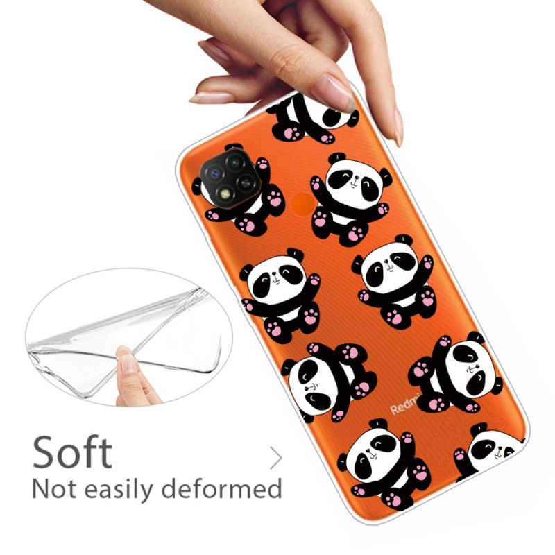 Hülle Xiaomi Redmi 9C Handyhülle Top-Spaß-Pandas