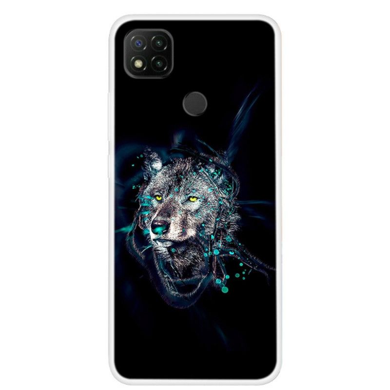 Hülle Xiaomi Redmi 9C Handyhülle Wolf