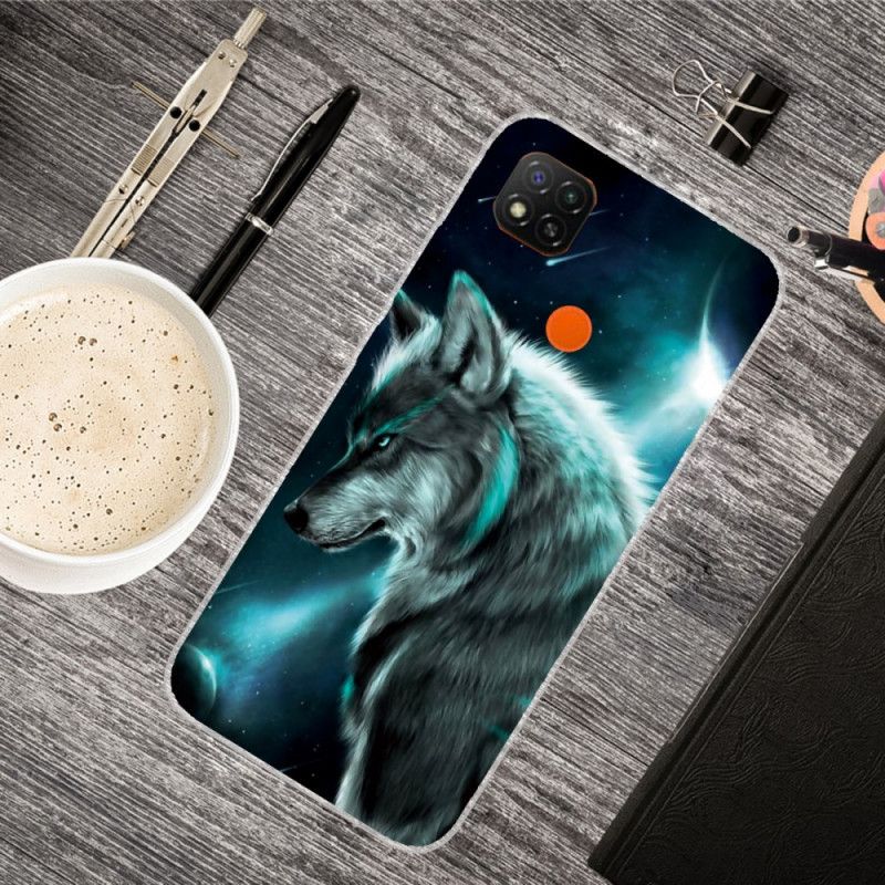 Hülle Xiaomi Redmi 9C Königlicher Wolf