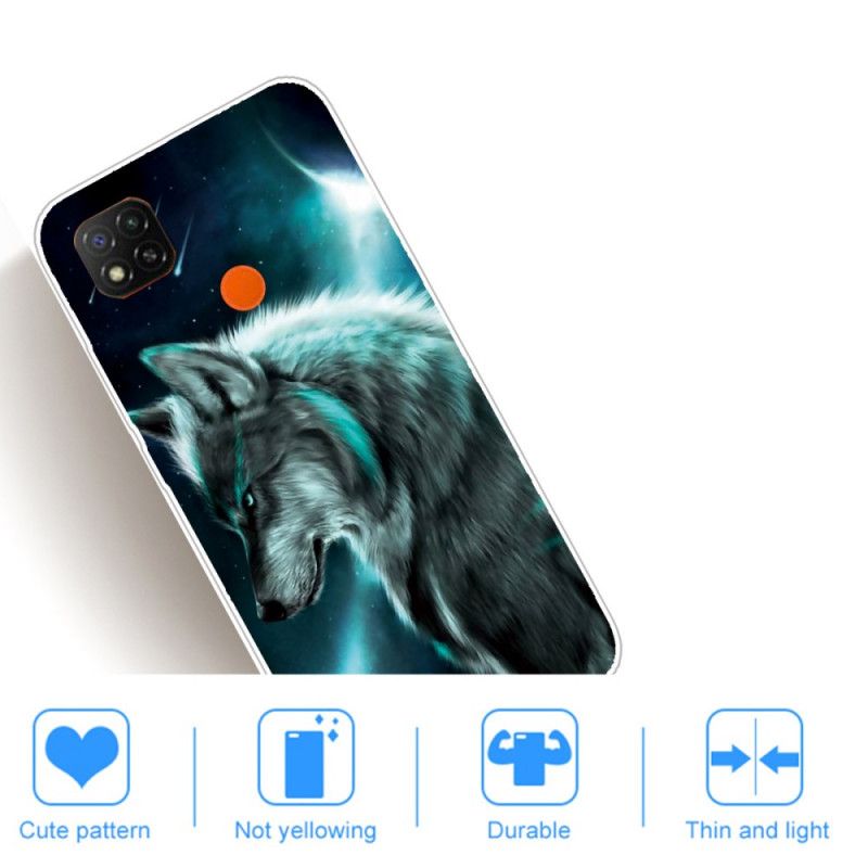 Hülle Xiaomi Redmi 9C Königlicher Wolf