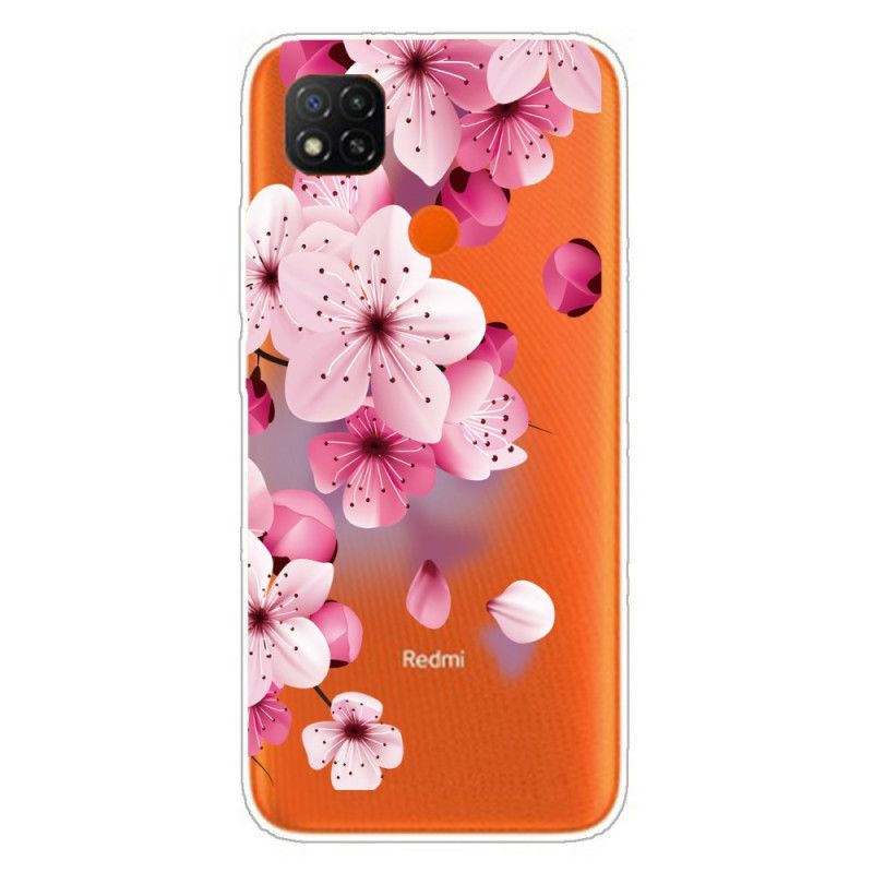 Hülle Xiaomi Redmi 9C Premium Blumen