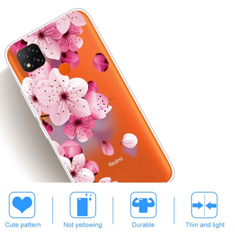 Hülle Xiaomi Redmi 9C Premium Blumen