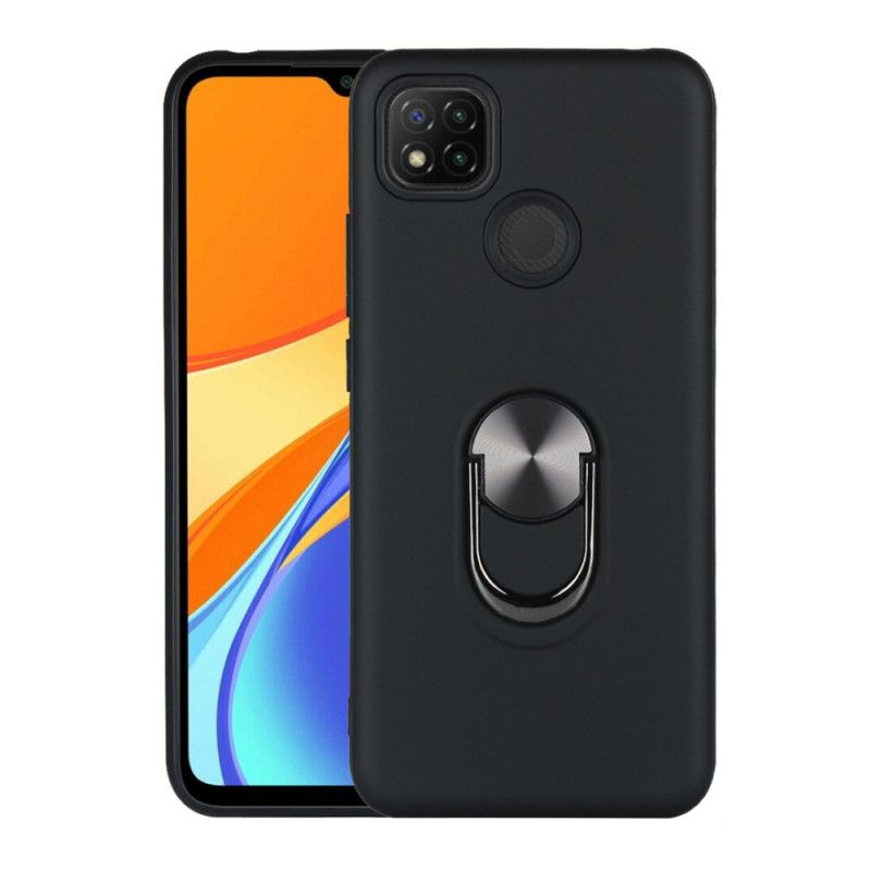 Hülle Xiaomi Redmi 9C Schwarz Abnehmbar Mit Stützring