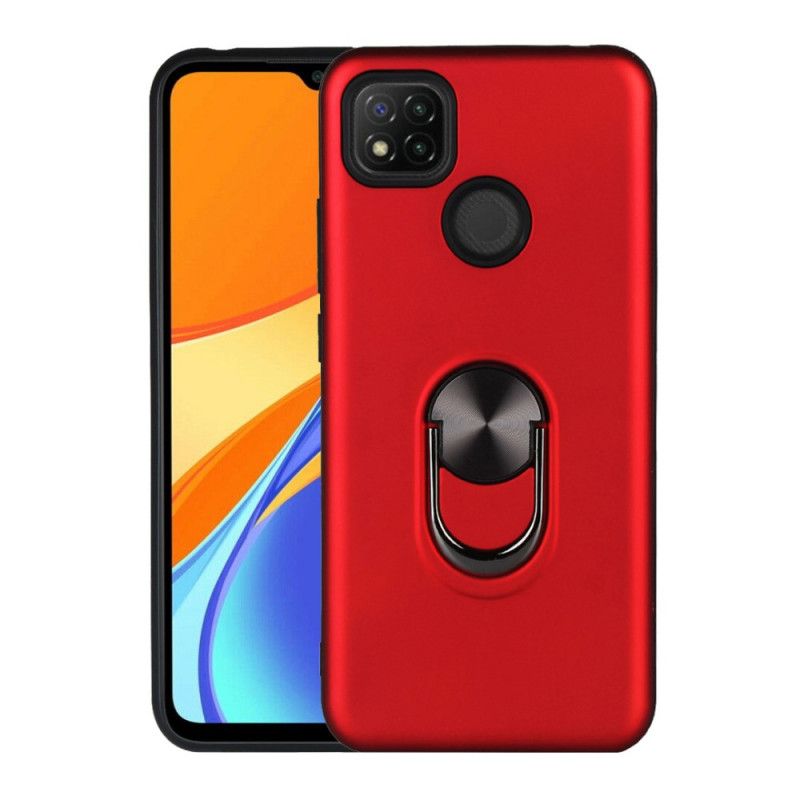 Hülle Xiaomi Redmi 9C Schwarz Abnehmbar Mit Stützring