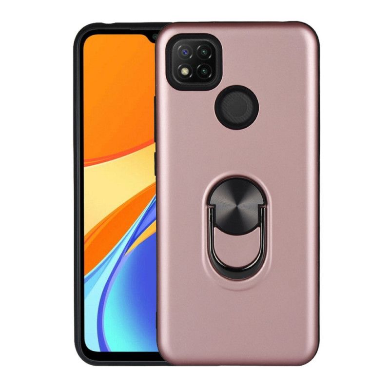 Hülle Xiaomi Redmi 9C Schwarz Abnehmbar Mit Stützring