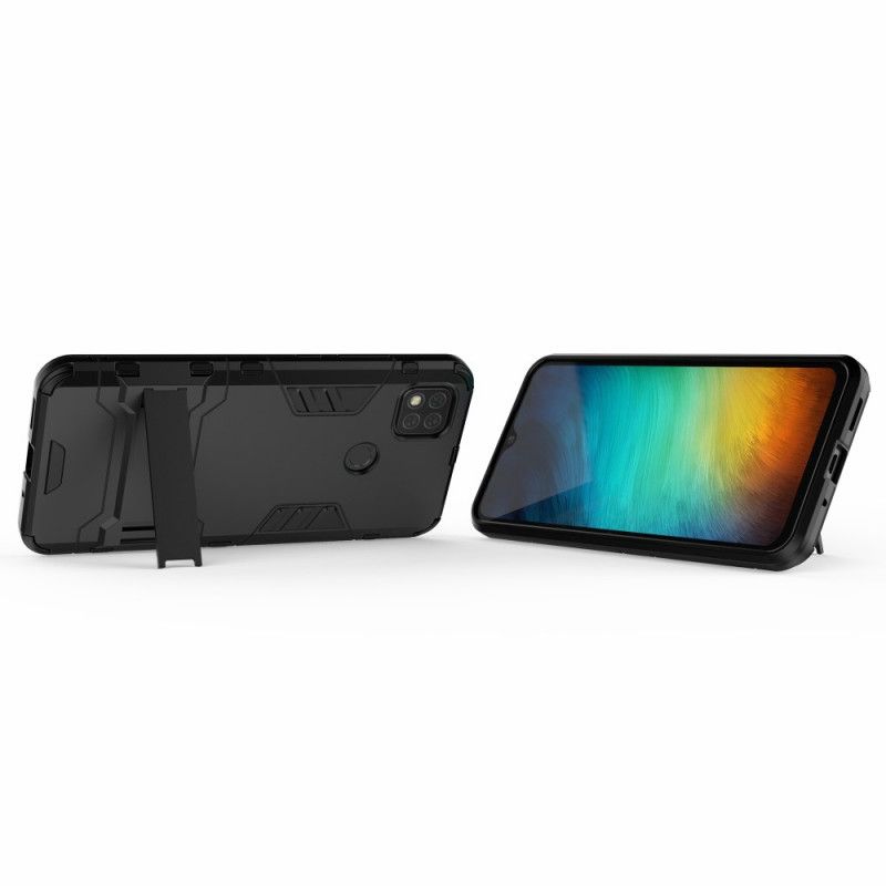 Hülle Xiaomi Redmi 9C Schwarz Extrem Widerstandsfähige Zunge