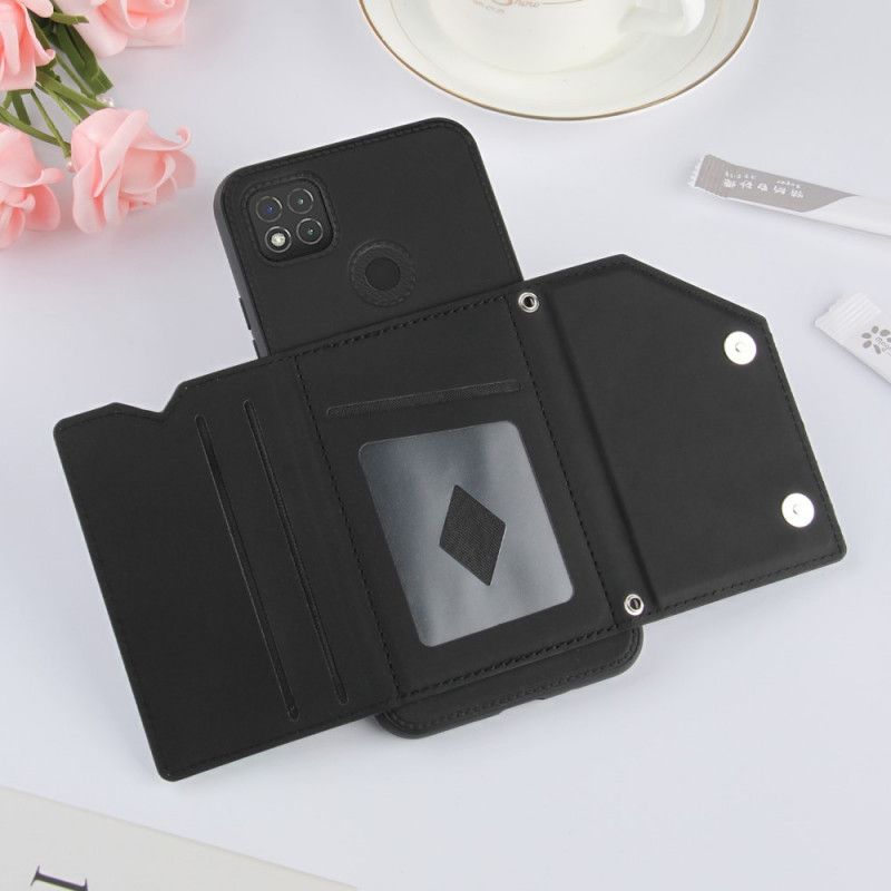 Hülle Xiaomi Redmi 9C Schwarz Freisprechunterstützung Für Mehrere Karten