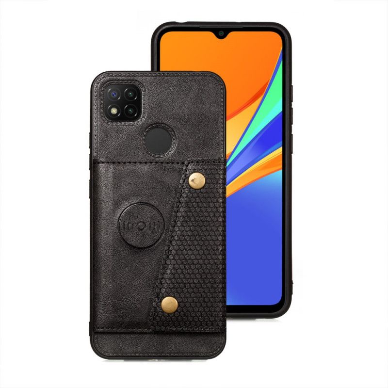 Hülle Xiaomi Redmi 9C Schwarz Geldbörse