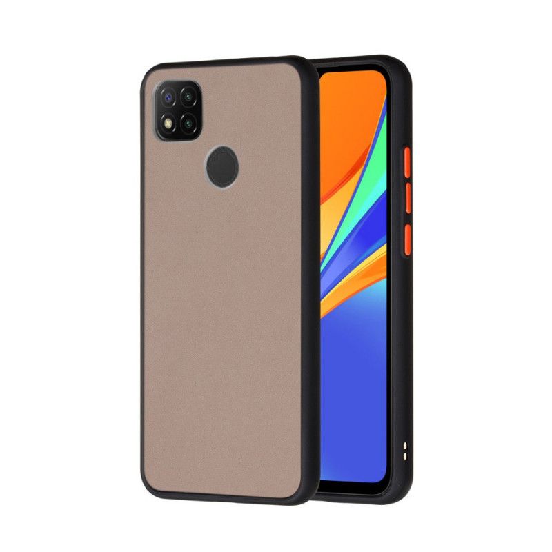 Hülle Xiaomi Redmi 9C Schwarz Hybrid Mit Farbigen Kanten