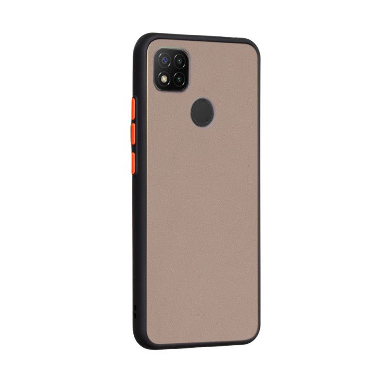 Hülle Xiaomi Redmi 9C Schwarz Hybrid Mit Farbigen Kanten