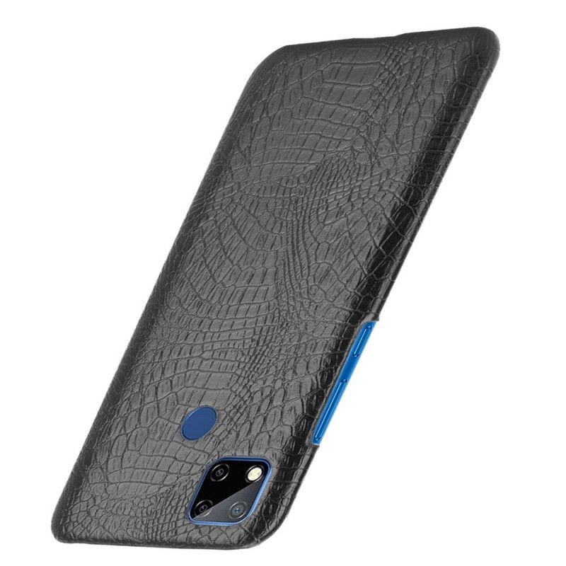 Hülle Xiaomi Redmi 9C Schwarz Krokodillederstil