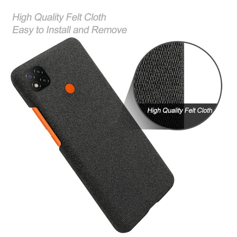 Hülle Xiaomi Redmi 9C Schwarz Ksq Schicker Stoff