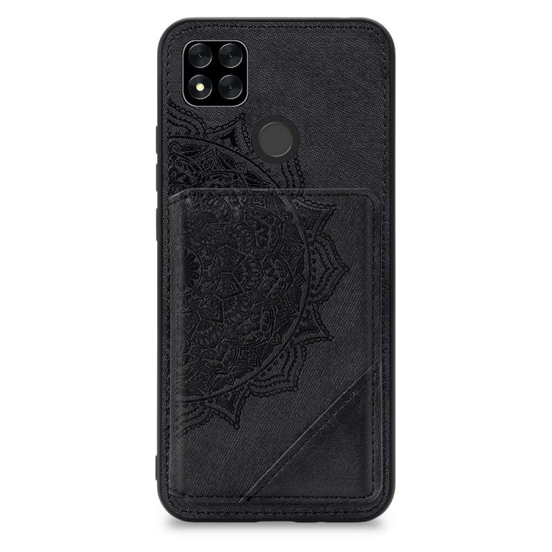 Hülle Xiaomi Redmi 9C Schwarz Multifunktionales Mandala-Design