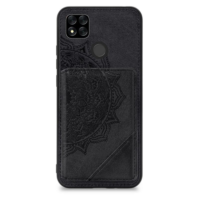 Hülle Xiaomi Redmi 9C Schwarz Multifunktionales Mandala-Design