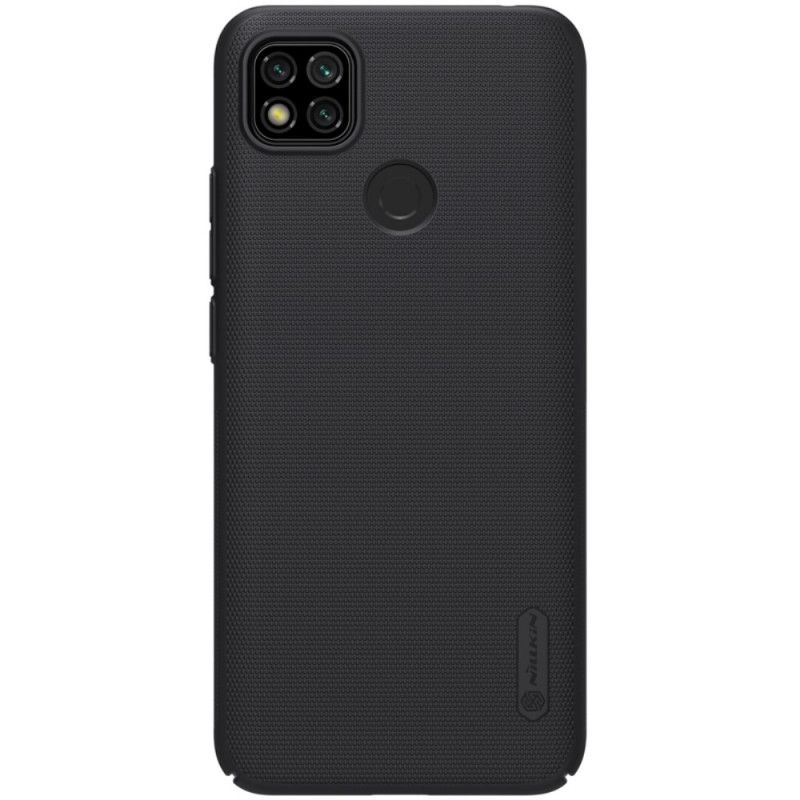 Hülle Xiaomi Redmi 9C Schwarz Starrer Gefrosteter Nillkin