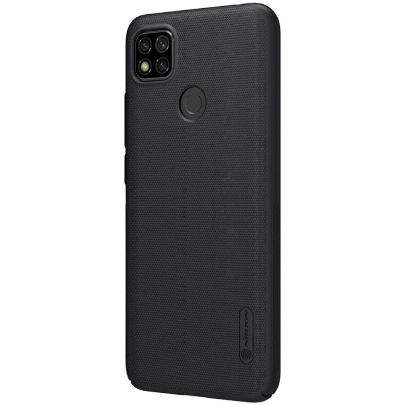 Hülle Xiaomi Redmi 9C Schwarz Starrer Gefrosteter Nillkin