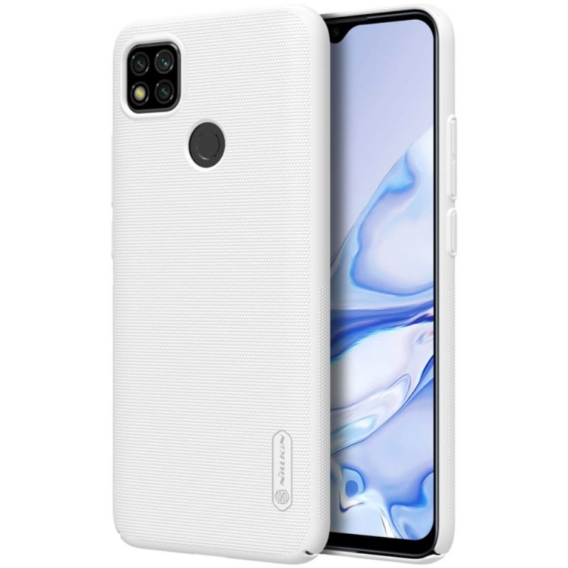 Hülle Xiaomi Redmi 9C Schwarz Starrer Gefrosteter Nillkin