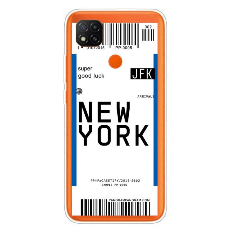 Hülle Xiaomi Redmi 9C Schwarz Weitergabe An New York