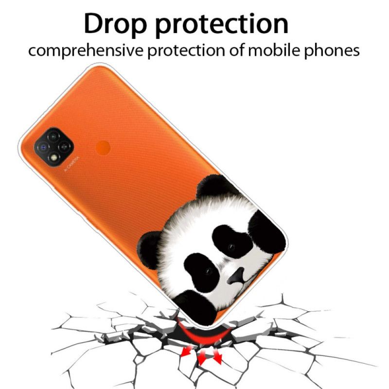 Hülle Xiaomi Redmi 9C Transparenter Panda