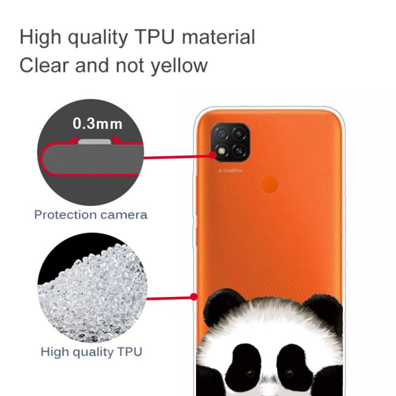 Hülle Xiaomi Redmi 9C Transparenter Panda