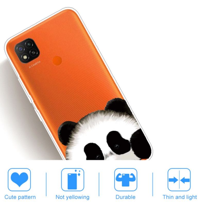 Hülle Xiaomi Redmi 9C Transparenter Panda
