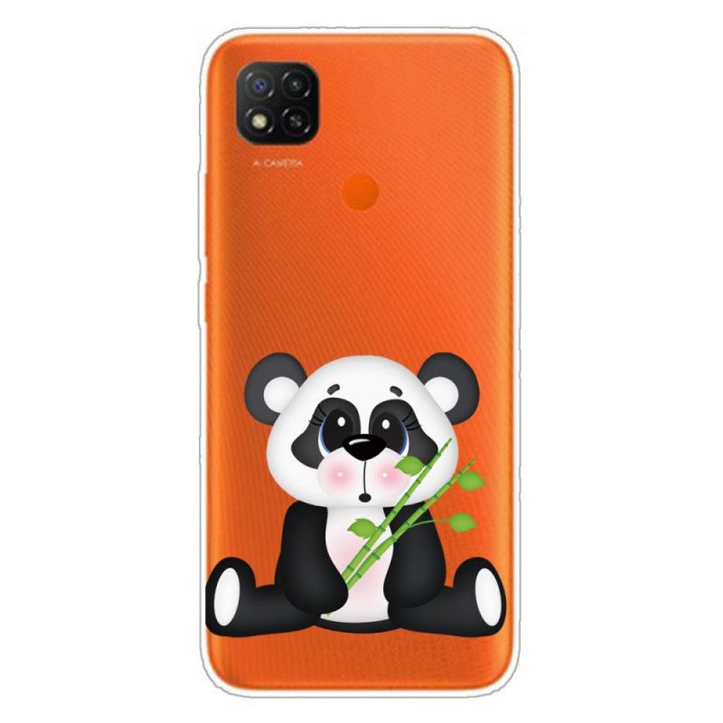 Hülle Xiaomi Redmi 9C Transparenter Trauriger Panda