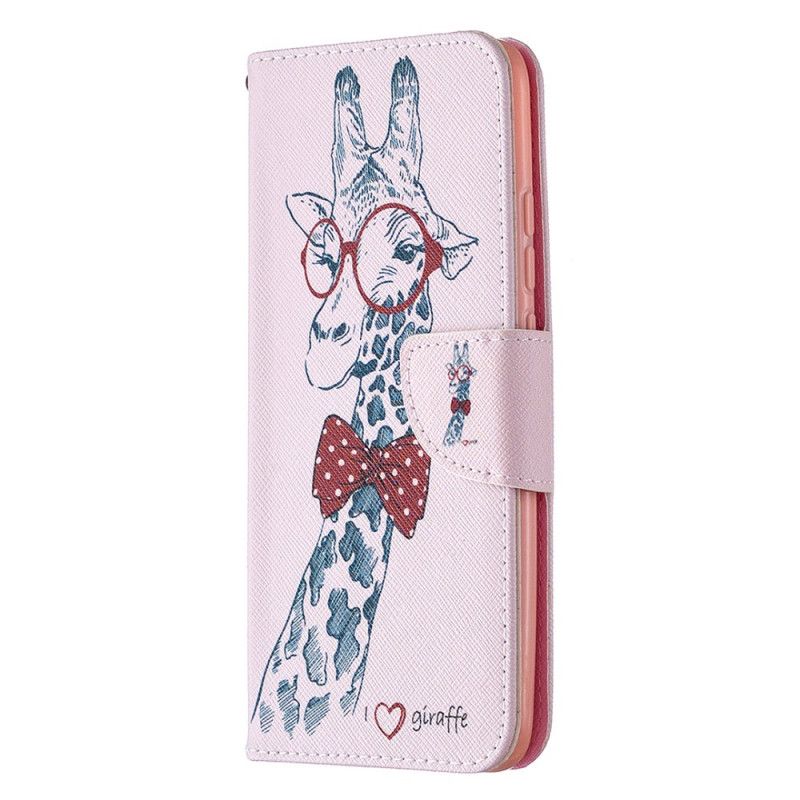 Lederhüllen Für Xiaomi Redmi 9C Nerd-Giraffe