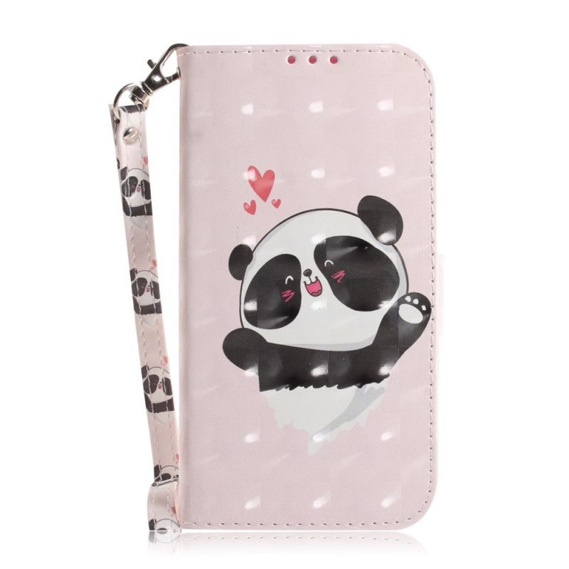 Lederhüllen Für Xiaomi Redmi 9C Panda Liebe Mit Tanga