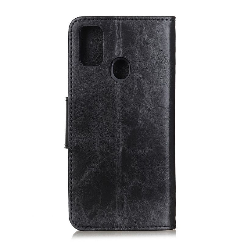 Lederhüllen Für Xiaomi Redmi 9C Schwarz Magnetklappe