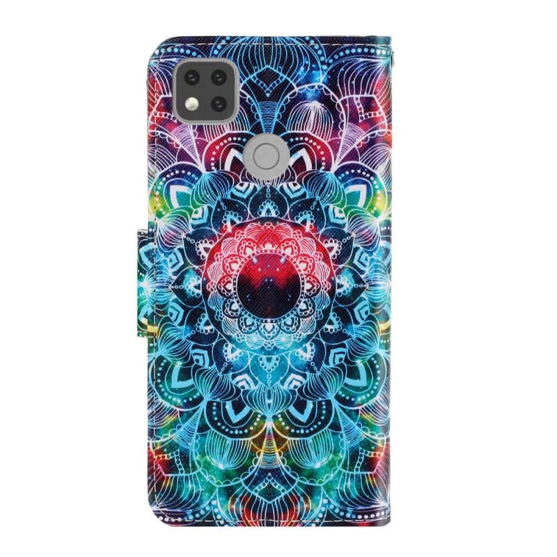 Lederhüllen Xiaomi Redmi 9C Handyhülle Auffälliges Mandala Mit Tanga