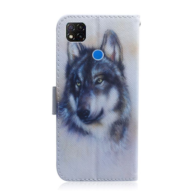 Lederhüllen Xiaomi Redmi 9C Handyhülle Hundeblick