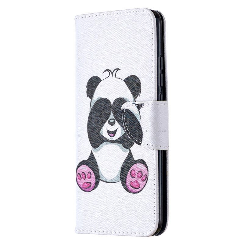 Lederhüllen Xiaomi Redmi 9C Handyhülle Lustiger Panda