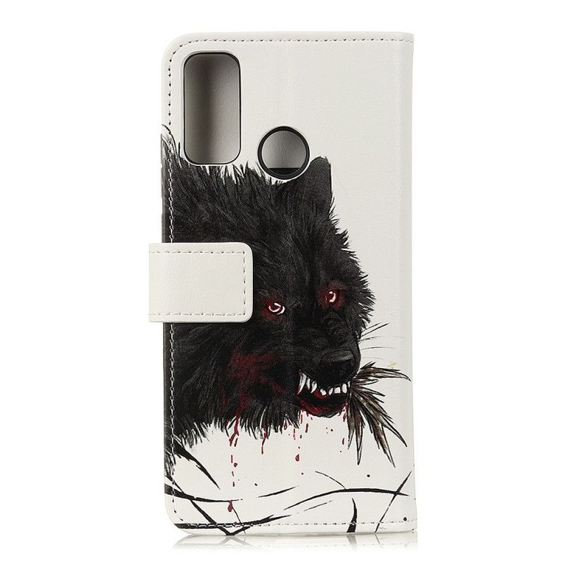 Lederhüllen Xiaomi Redmi 9C Hungriger Wolf