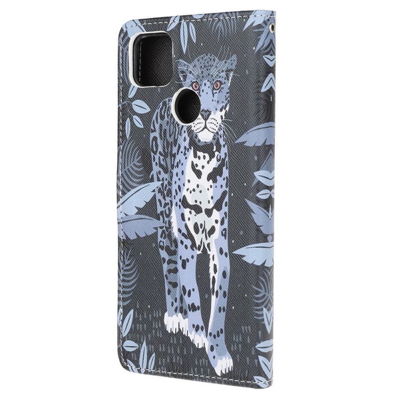 Lederhüllen Xiaomi Redmi 9C Leopard Mit Tanga