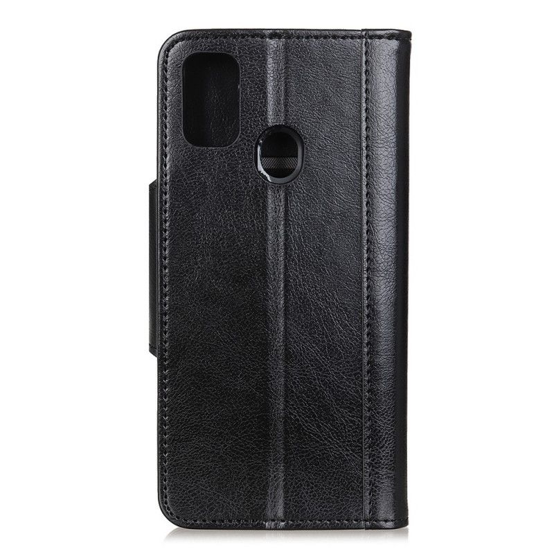 Lederhüllen Xiaomi Redmi 9C Schwarz Eleganzverschluss Aus Kunstleder