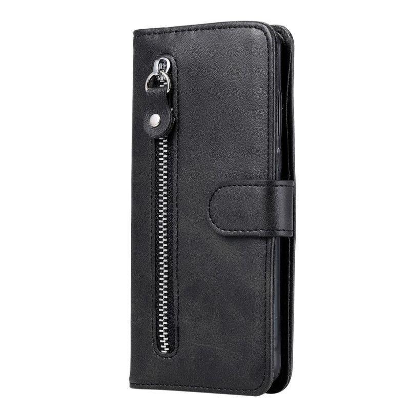 Lederhüllen Xiaomi Redmi 9C Schwarz Handyhülle Vintage Geldbörse