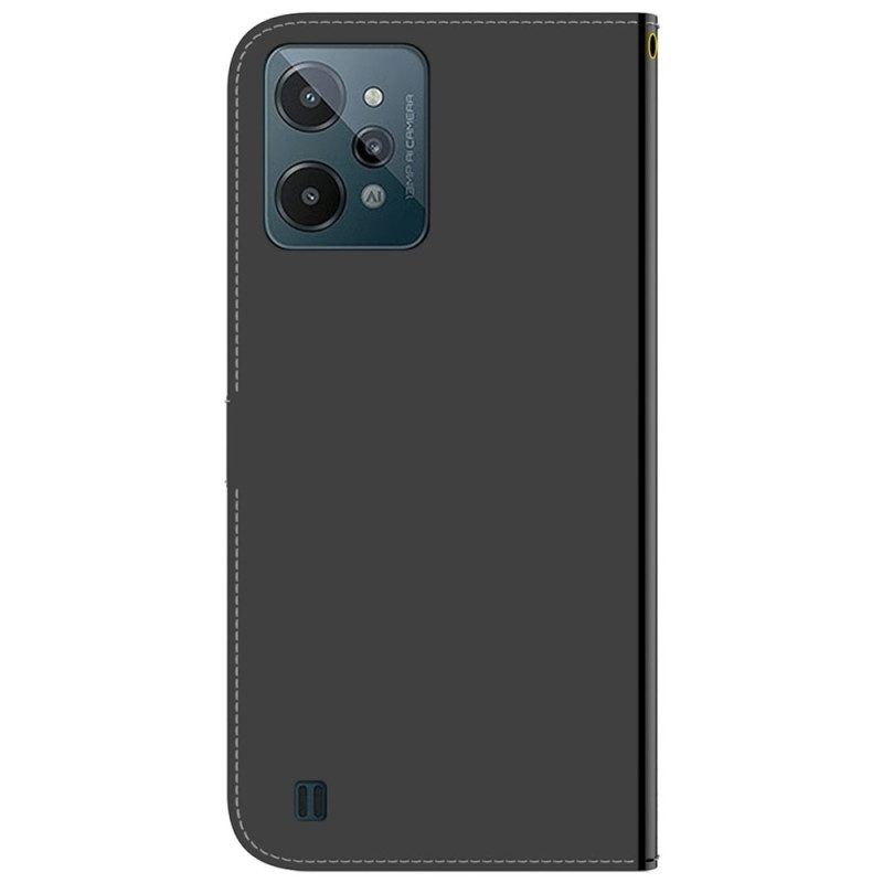 Flip Case Für Realme C31 Aus Kunstleder Mit Riemen